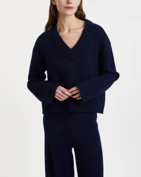 LISA YANG   Cashmere Sweater Alietta Blå 